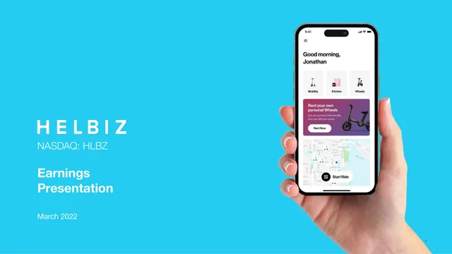 Helbiz investment banking deck cover