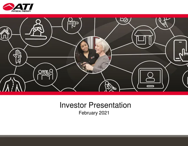 Ati Physical Therapy — Investor Presentation investment banking deck cover