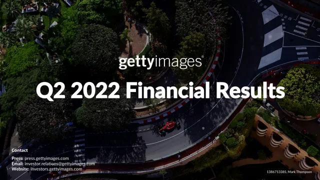 Getty — Q2 2022 Financial Results investment banking deck cover