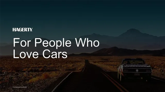 Hagerty — For People Who Love Cars investment banking deck cover