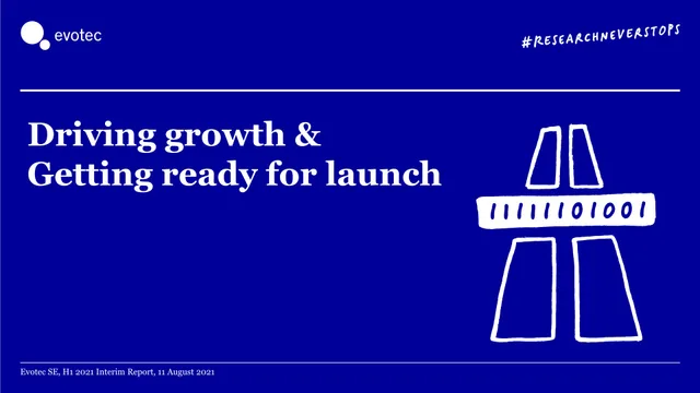 Evotec — Driving growth & Getting ready for launch investment banking deck cover