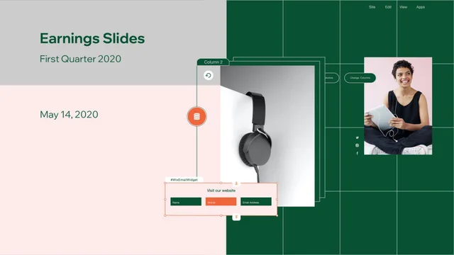 Wix — Earnings Slides investment banking deck cover