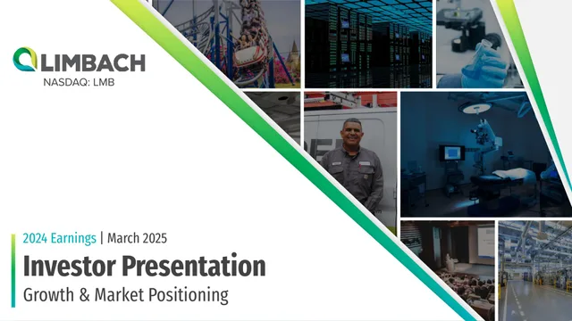 Limbach Holdings — Investor Presentation investment banking deck cover