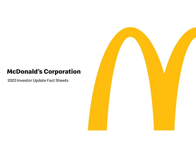 Mcdonalds — McDonald's Corporation investment banking deck cover
