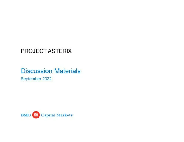 Bmo Capital Markets — Project Asterix investment banking deck cover