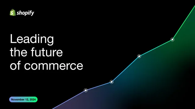 Shopify — Leading the future of commerce investment banking deck cover