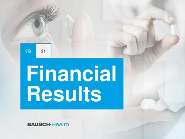 Bausch Health — Financial Results investment banking deck cover