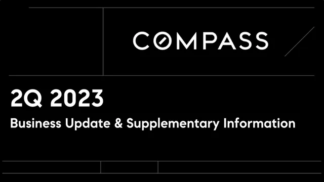 Compass — Title Slide investment banking deck cover
