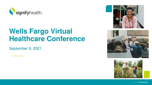 Signify Health — Wells Fargo Virtual Healthcare Conference investment banking deck cover