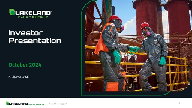 Lakeland Bancorp — Investor Presentation investment banking deck cover