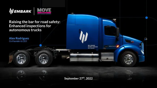Embark — Raising the bar for road safety: Enhanced inspections for autonomous trucks investment banking deck cover