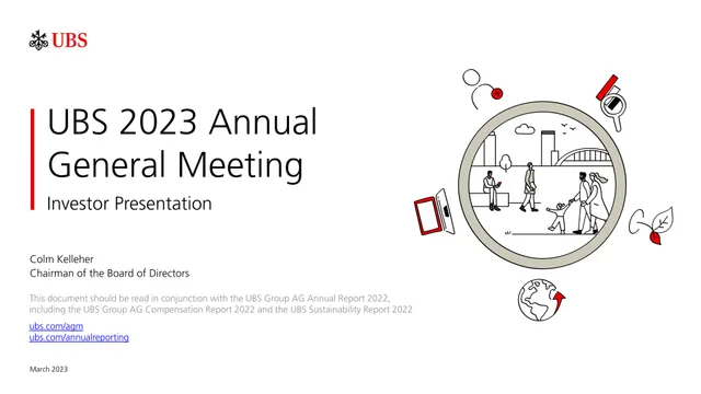 UBS — UBS 2023 Annual General Meeting investment banking deck cover