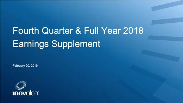 Inovalon — Fourth Quarter & Full Year 2018 Earnings Supplement investment banking deck cover