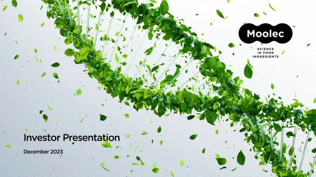 Moolec Science — Investor Presentation investment banking deck cover