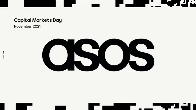 Asos — Capital Markets Day investment banking deck cover