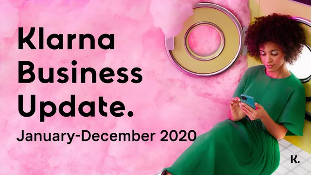 Klarna — Klarna Business Update. investment banking deck cover