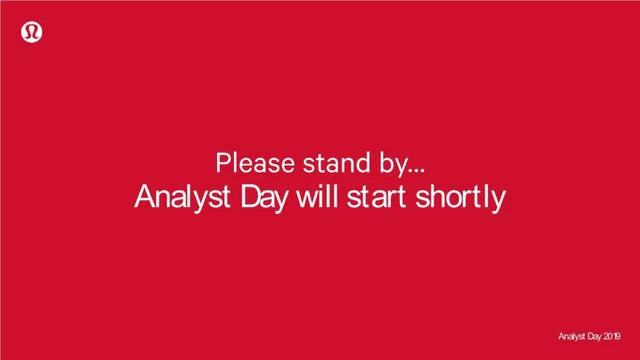 Lululemon — placeholder slide investment banking deck cover
