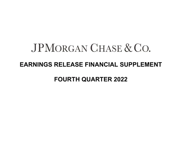 J P Morgan — Jpmorgan Chase & Co. investment banking deck cover