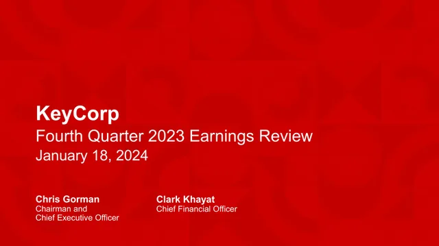 Keycorp investment banking deck cover