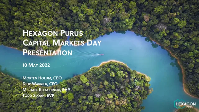 Hexagon Purus — Hexagon Purus Capital Markets Day Presentation investment banking deck cover
