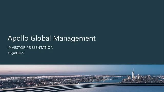 Apollo Global Management investment banking deck cover