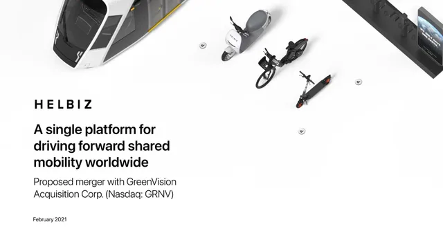 Helbiz — A single platform for driving forward shared mobility worldwide investment banking deck cover