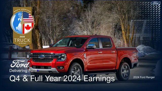 Ford — Q4 & Full Year 2024 Earnings investment banking deck cover