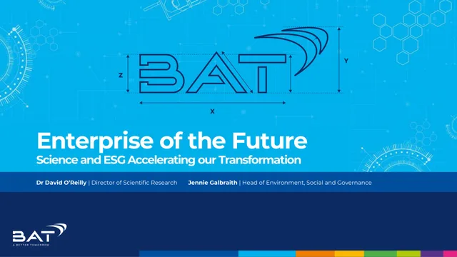 Bat — Enterprise of the Future investment banking deck cover