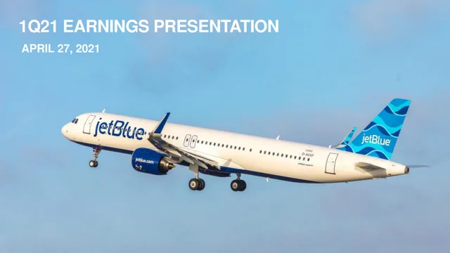Jetblue — 1q21 Earnings Presentation investment banking deck cover