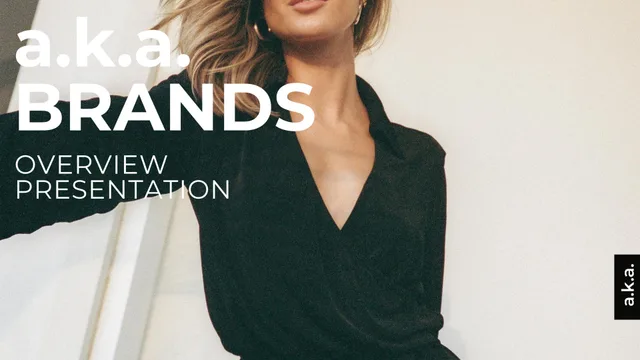 A K A Brands — a.k.a. BRANDS investment banking deck cover