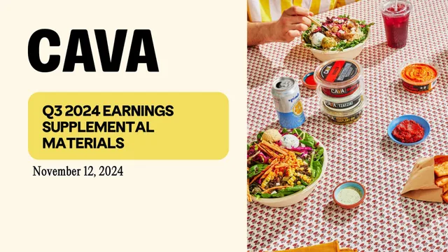 Cava investment banking deck cover