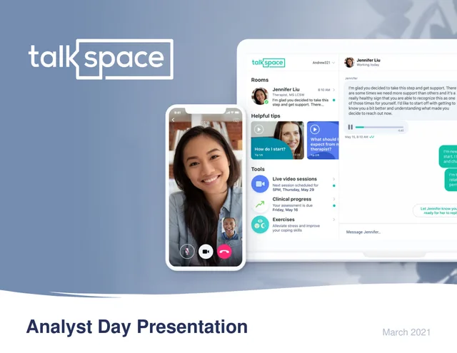 Talkspace — Analyst Day Presentation investment banking deck cover