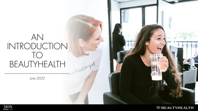 Hydrafacial — An Introduction To Beautyhealth investment banking deck cover