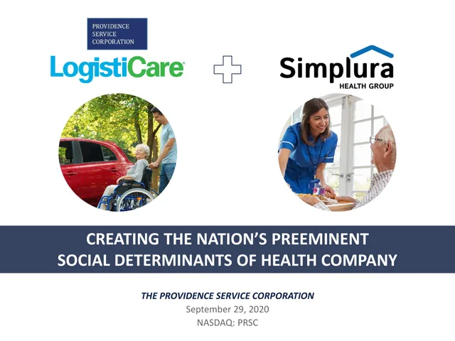 Modivcare — Creating The Nation’s Preeminent Social Determinants Of Health Company investment banking deck cover