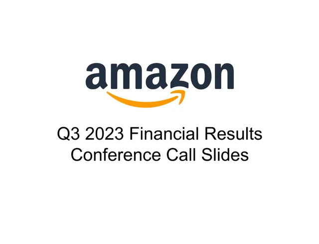 Amazon — Title Slide investment banking deck cover