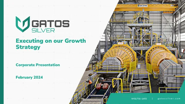 Gatos Silver — Executing on our Growth Strategy investment banking deck cover