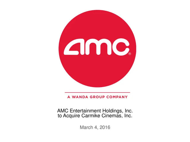 Amc — AMC Entertainment Holdings, Inc. to Acquire Carmike Cinemas, Inc. investment banking deck cover