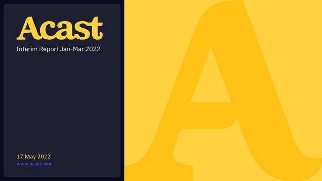Acast investment banking deck cover