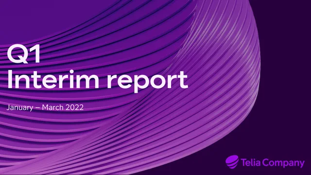 Telia Company — Q1 Interim report investment banking deck cover