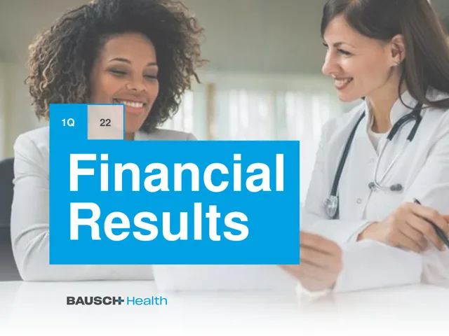 Bausch Health — Financial Results investment banking deck cover
