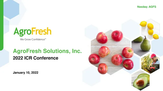 Agrofresh — AgroFresh Solutions, Inc. investment banking deck cover