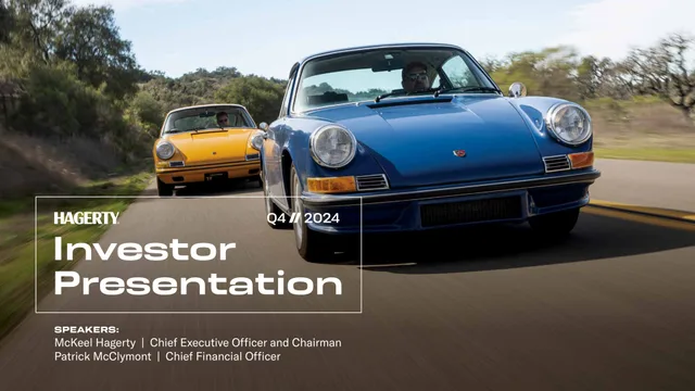 Hagerty — Investor Presentation investment banking deck cover