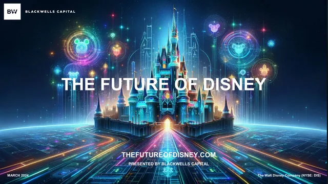 Blackwells Capital — The Future Of Disney investment banking deck cover