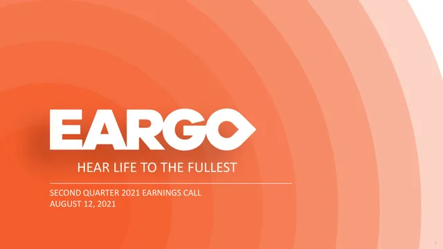 Eargo investment banking deck cover