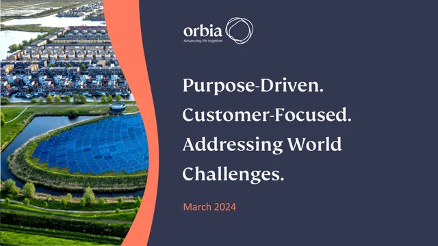 Orbia — Title Slide investment banking deck cover