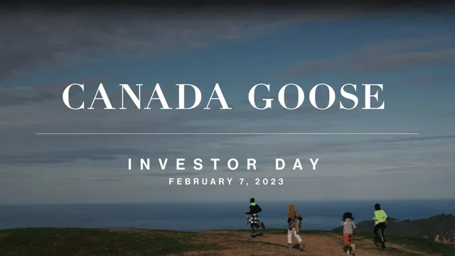 Canada Goose investment banking deck cover