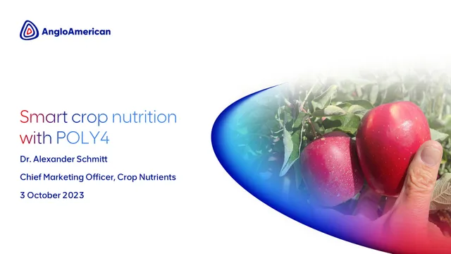 Anglo American — Smart crop nutrition with POLY4 investment banking deck cover