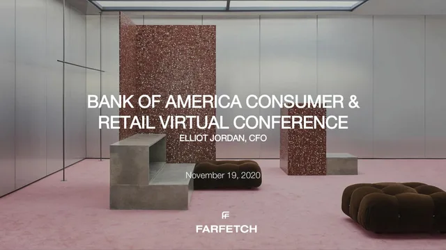 Farfetch — Bank Of America Consumer & Retail Virtual Conference investment banking deck cover
