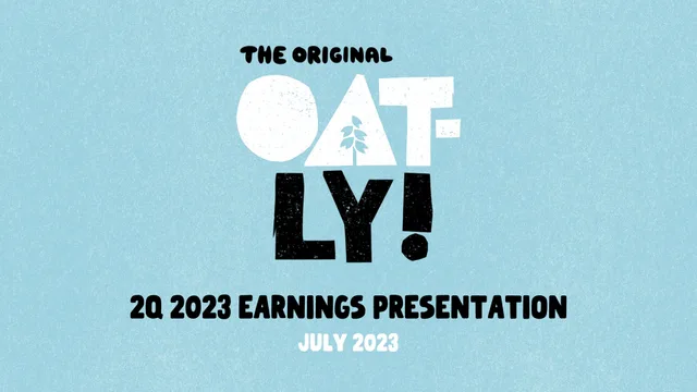Oatly — Title Slide investment banking deck cover