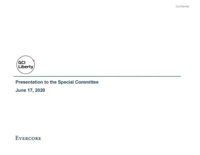 Evercore — Presentation to the Special Committee investment banking deck cover